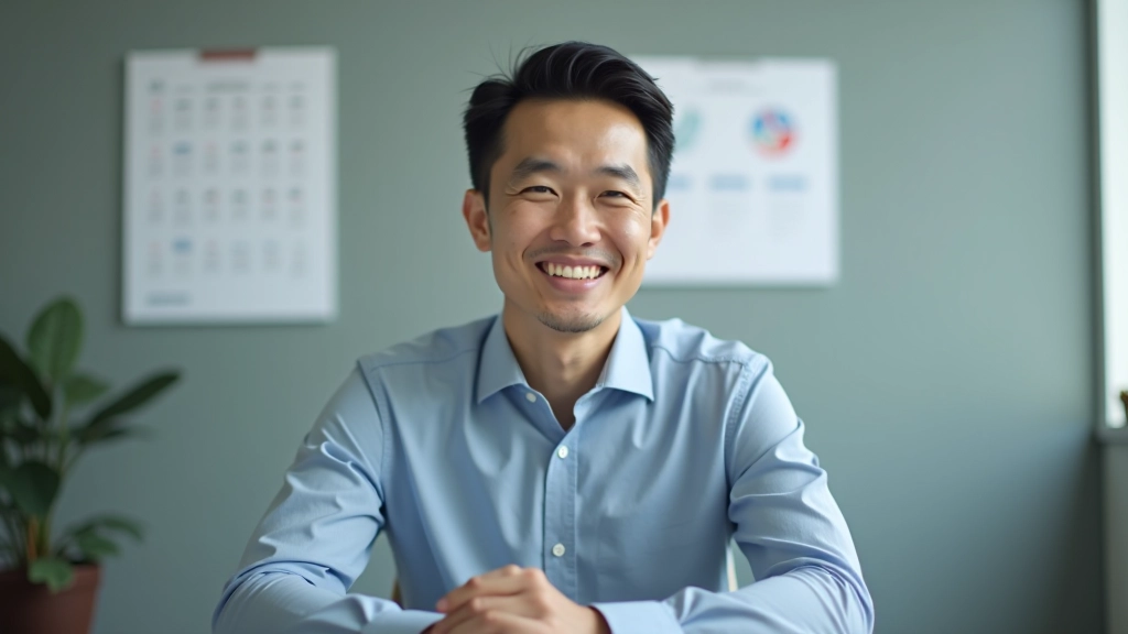 Person working at desk with calendar planner and task checklist visible on wall